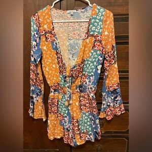 White Birch Multicolor Patchwork Garment